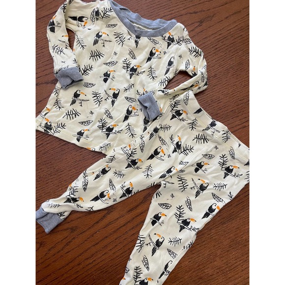 Burts Bees Baby Toucan Pajamas 12m+ - Picture 1 of 6